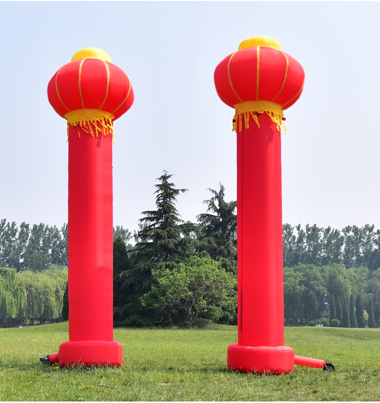 庆城庆典灯笼柱